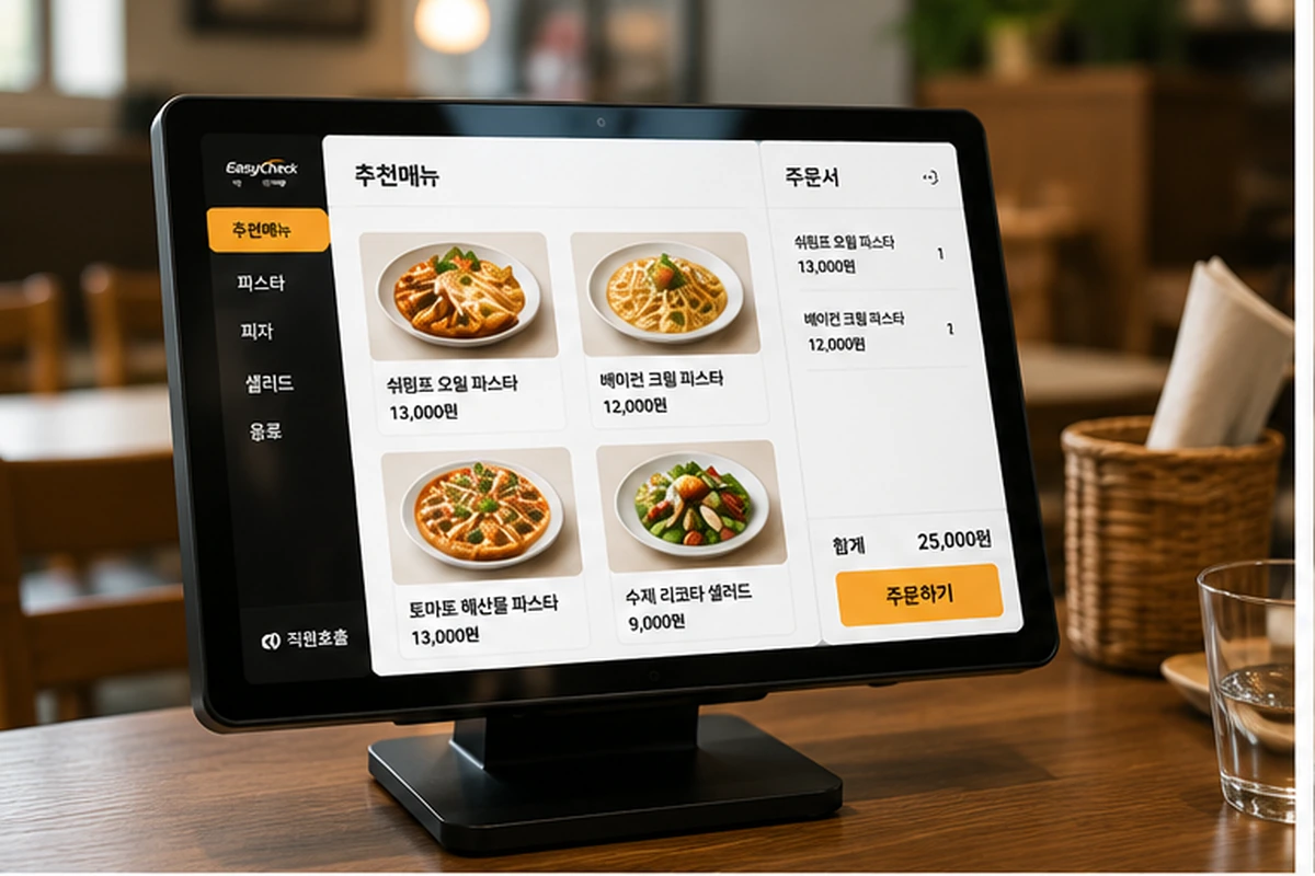 TABLE ORDER 화면